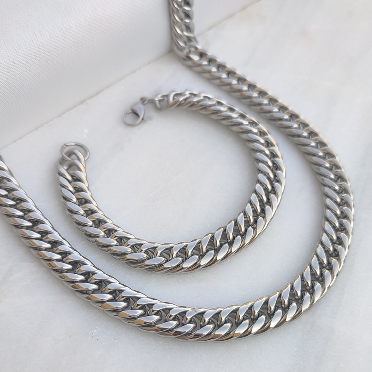 گردنبند و دستبند مردانه کارتیر