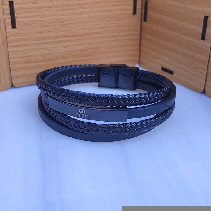 خرید دستبند مردانه چرمی چند دور