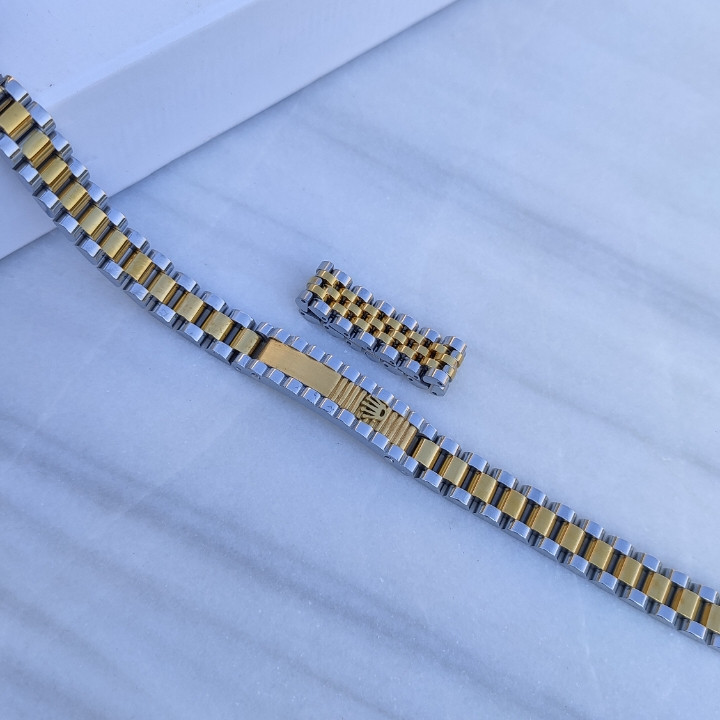 خرید ست انگشتر و دستبند رولکس مردانه رنگ ثابت