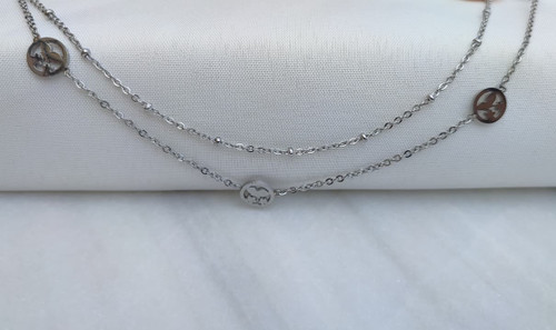 خرید پابند استیل دخترانه رنگ ثابت