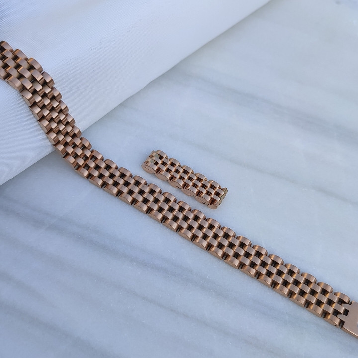 ست دستبند و انگشتر مردانه رولکس رزگلد رنگ ثابت