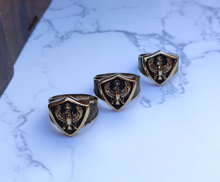 انگشتر درفش کاویانی مردانه رنگ ثابت