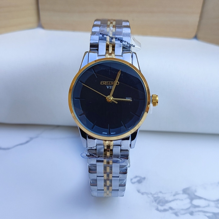 ساعت زنانه سیکو ژاپنی طلایی نقره ای