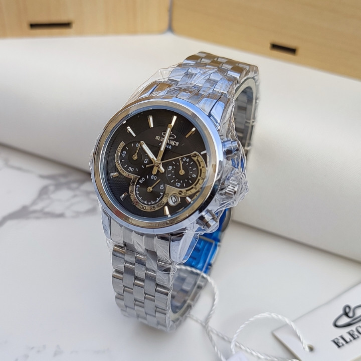 ساعت زنانه موتور اصلی نقره ای سه موتور الگانس