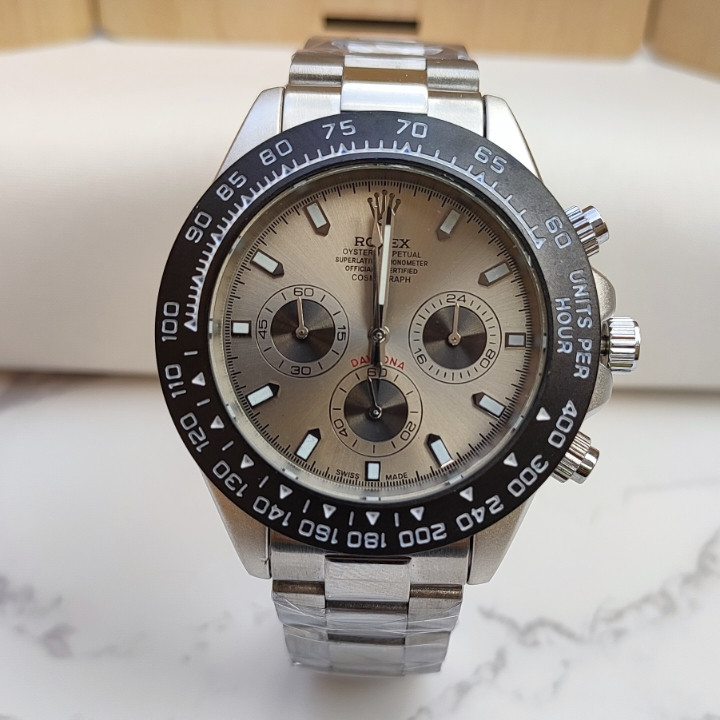 ساعت رولکس نقره ای سه موتور مردانه استیل