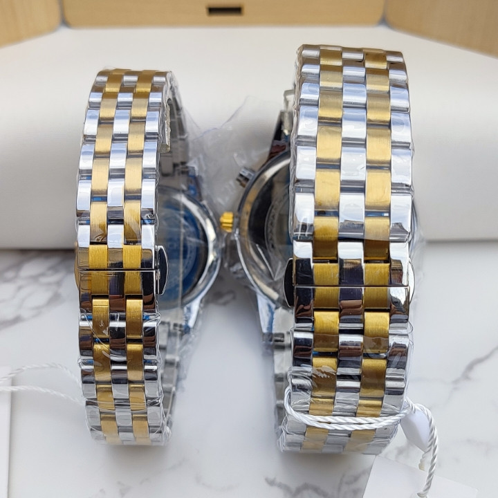 ست ساعت استیل زنانه مردانه سه موتور