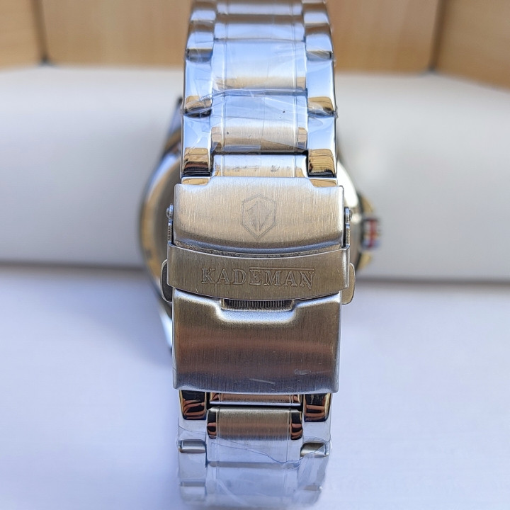 خرید ساعت استیل نقره ای مردانه سه موتور