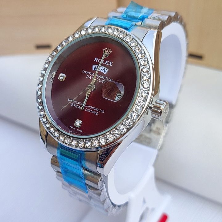 خرید ساعت رولکس مردانه نقره ای