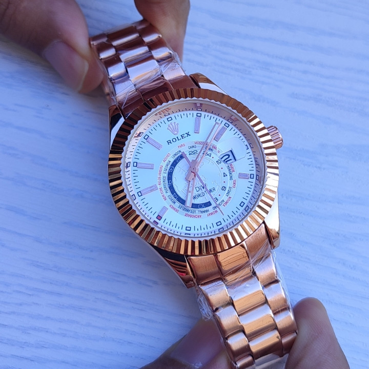 خرید ساعت رولکس رزگلد مردانه استیل