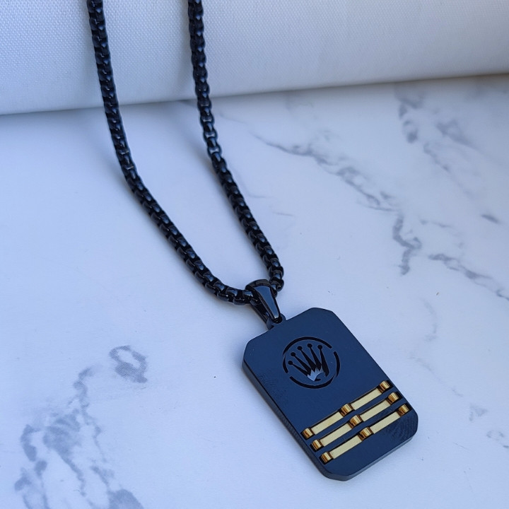 خرید گردنبند رولکس مردانه مشکی