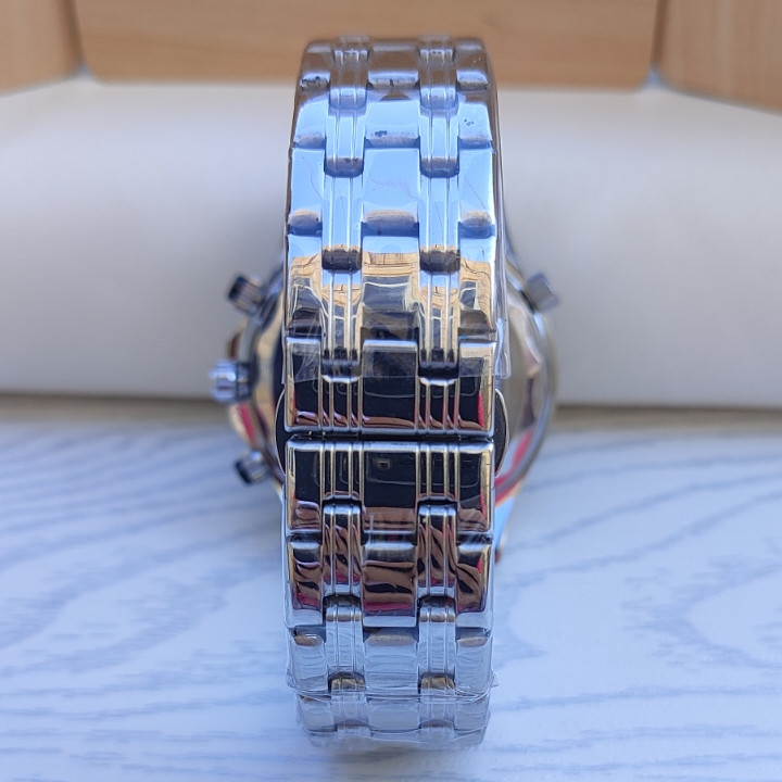 خرید ساعت استیل سه موتور مردانه نقره ای امگا