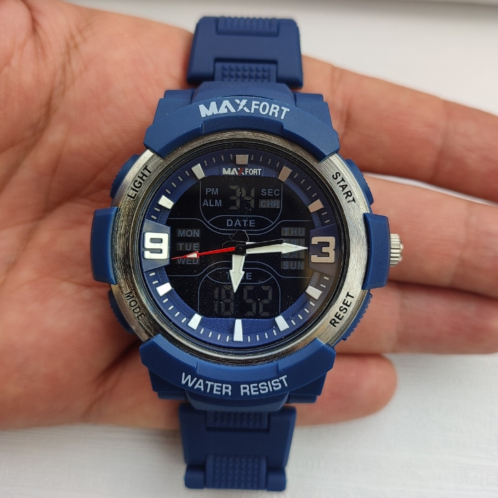 خرید ساعت مکس فورت دو زمانه ضدآب