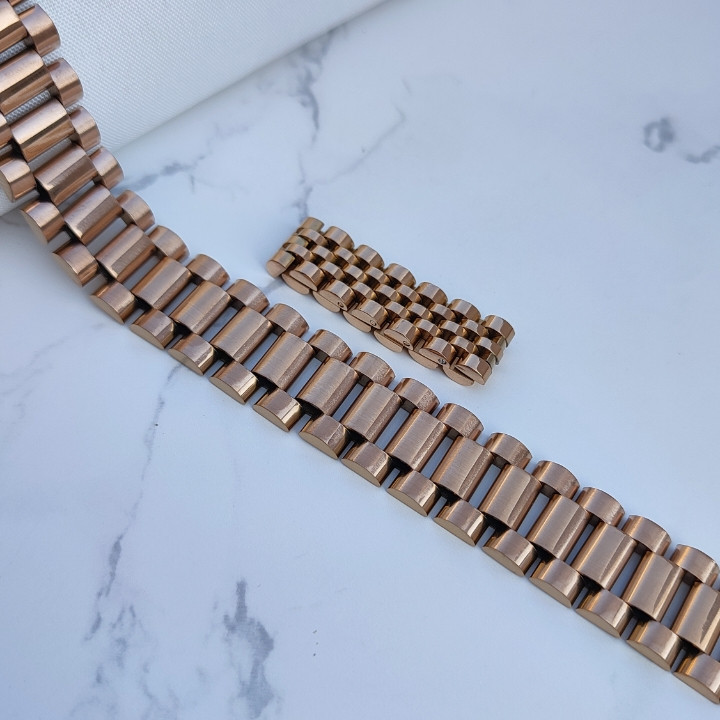 خرید ست دستبند و انگشتر مردانه رزگلد استیل رنگ ثابت