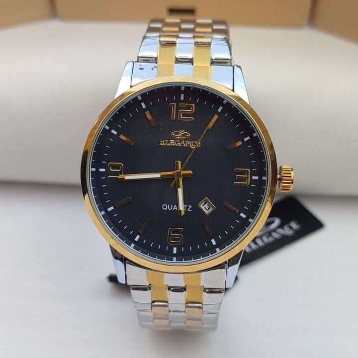 خرید ساعت استیل مردانه الگانس طلایی نقره ای