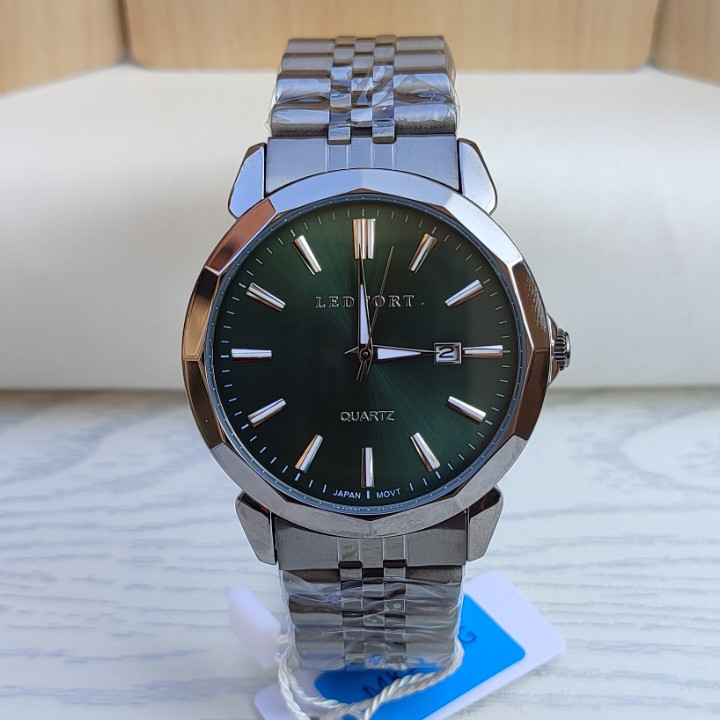 خرید ساعت لدفورت مردانه استیل مشکی گارانتی دار