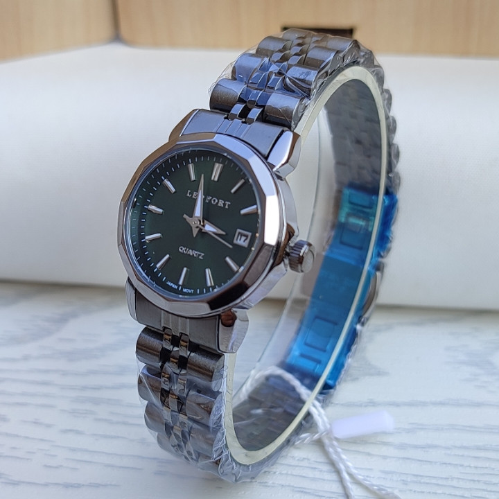 خرید ساعت لدفورت زنانه گارانتی دار مشکی استیل