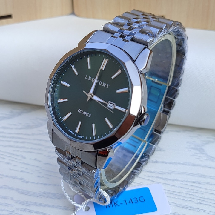 خرید ساعت کادویی مردانه استیل مشکی رنگ ثابت