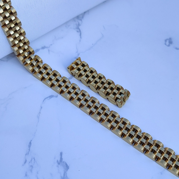 خرید ست دستبند و انگشتر زنانه رولکس طلایی استیل