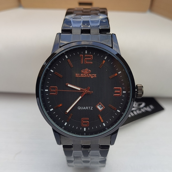 خرید ساعت مشکی مردانه الگانس استیل برای هدیه