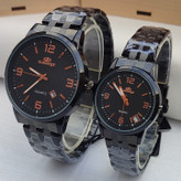 خرید ست ساعت زنانه مردانه مشکی الگانس برای ولنتاین