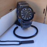 خرید ست ساعت و گردنبند مردانه مشکی قیمت مناسب