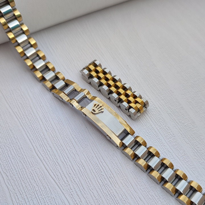 خرید ست دستبند و انگشتر رولکس پسرانه استیل رنگ ثابت