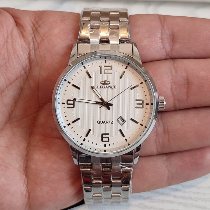 خرید ساعت مردانه الگانس نقره ای