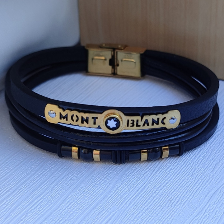 خرید دستبند چرمی مردانه پهن