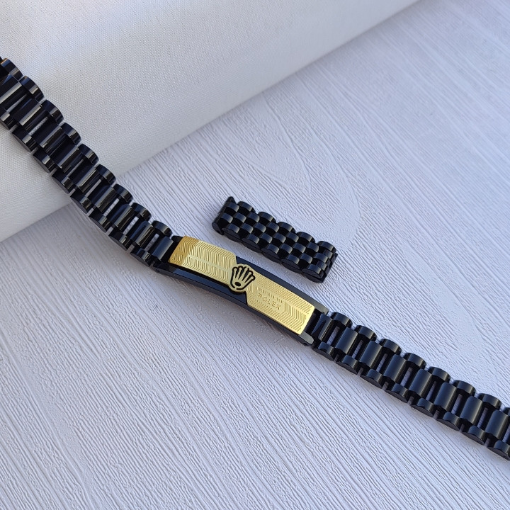 خرید ست دستبند و انگشتر مردانه رولکس مشکی