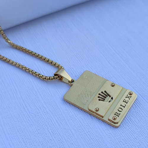 خرید گردنبند دخترانه طلایی شیک رنگ ثابت