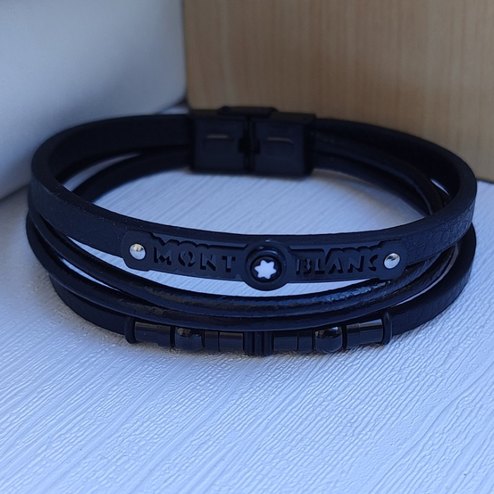 خرید دستبند پسرانه چرمی پهن