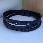 خرید دستبند مردانه چرمی پهن