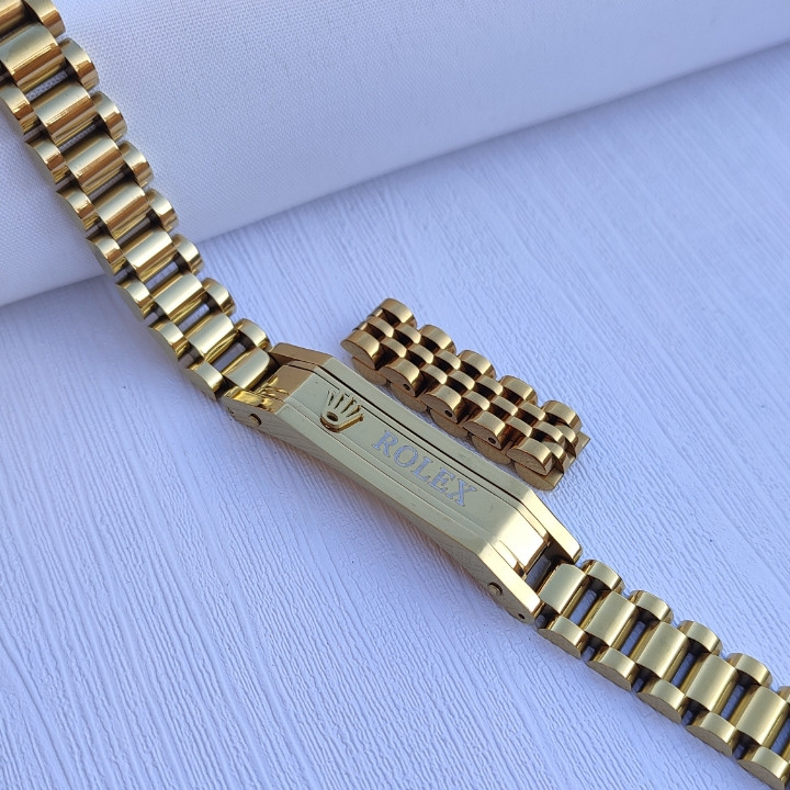 خرید دستبند طلایی مردانه رنگ ثابت رولکس