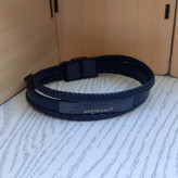 خرید دستبند مون بلان چرمی مشکی