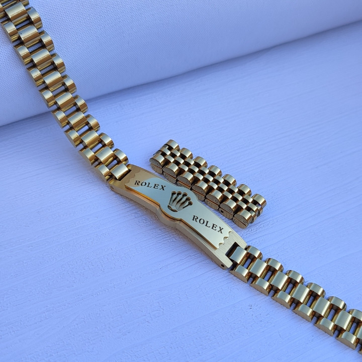 خرید دستبند و انگشتر مردانه طلایی ست استیل رنگ ثابت