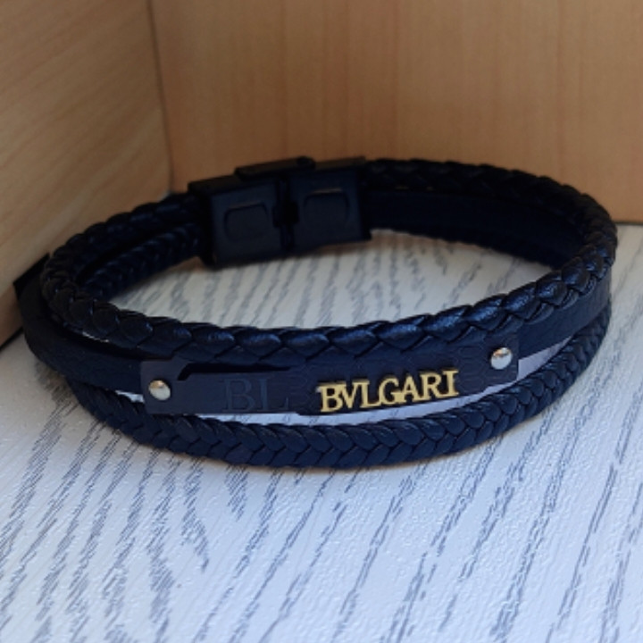 خرید دستبند پسرانه چرمی چند ردیفه