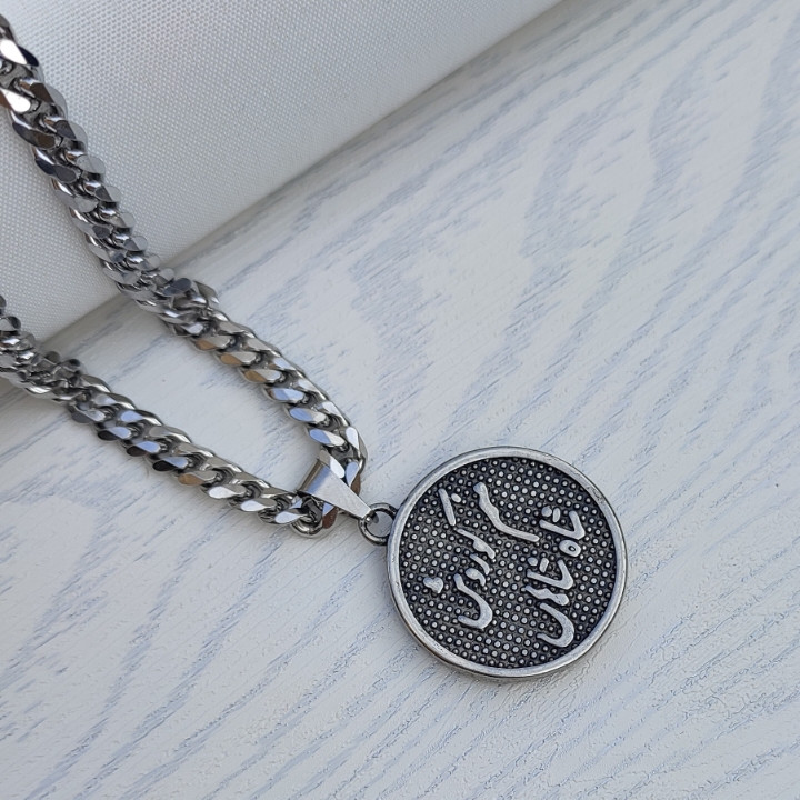 خرید گردنبند کوروش بزرگ استیل رنگ ثابت