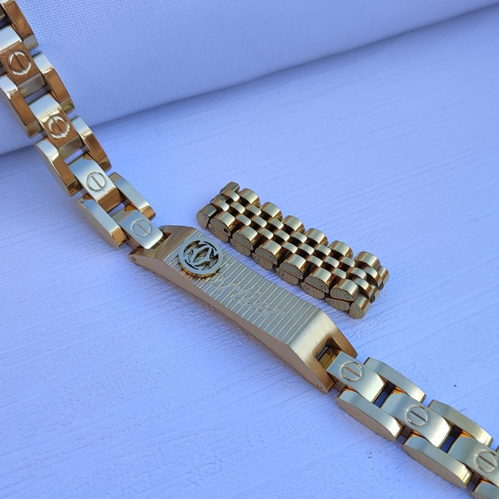 خرید دستبند طلایی مردانه استیل رنگ ثابت قیمت مناسب