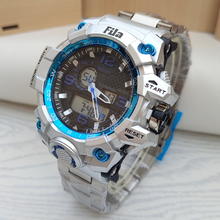 خرید ساعت مردانه دو زمانه عقربه ای دیجیتالی