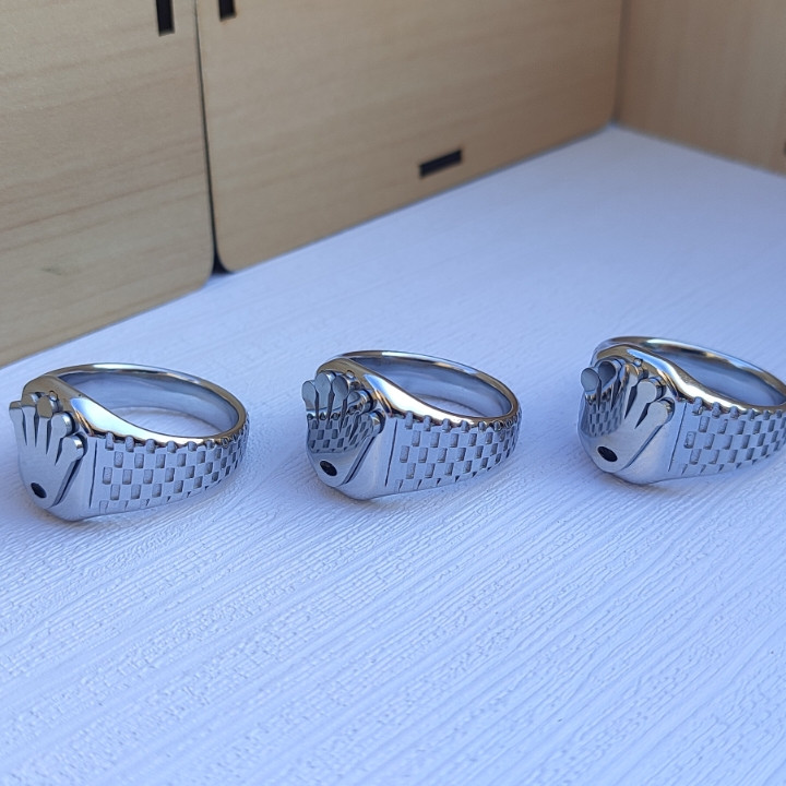 خرید انگشتر مردانه استیل رنگ ثابت