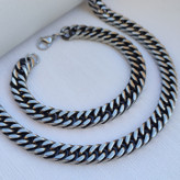 خرید گردنبند دستبند مردانه زنجیری رنگ ثابت