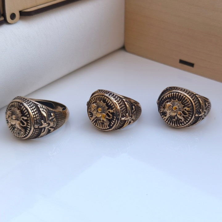 خرید انگشتر فروهر مردانه رنگ ثابت