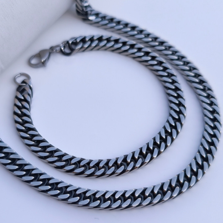 خرید ست کارتیر مردانه سیاه قلم استیل رنگ ثابت