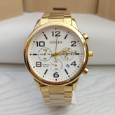 خرید ساعت سیتیزن طلایی مردانه سه موتور فعال