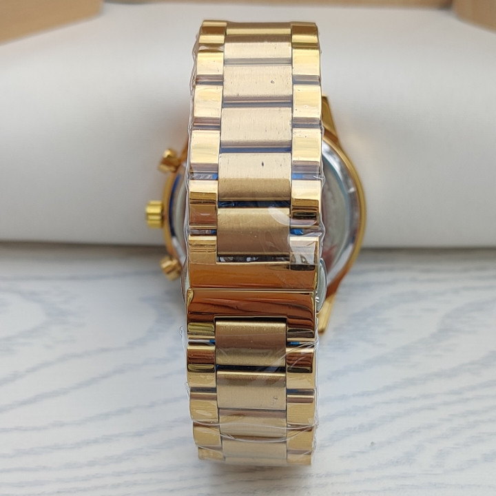 خرید ساعت استیل مردانه طلایی سیتیزن