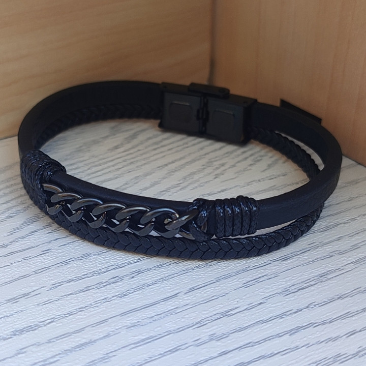 خرید دستبند چرمی مردانه شیک و با کیفیت