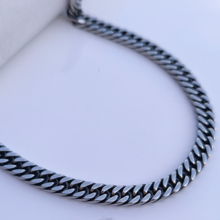 خرید زنجیر کارتیر مردانه استیل رنگ ثابت