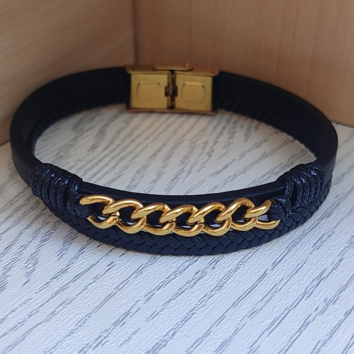 خرید دستبند چرمی کارتیر مردانه شیک