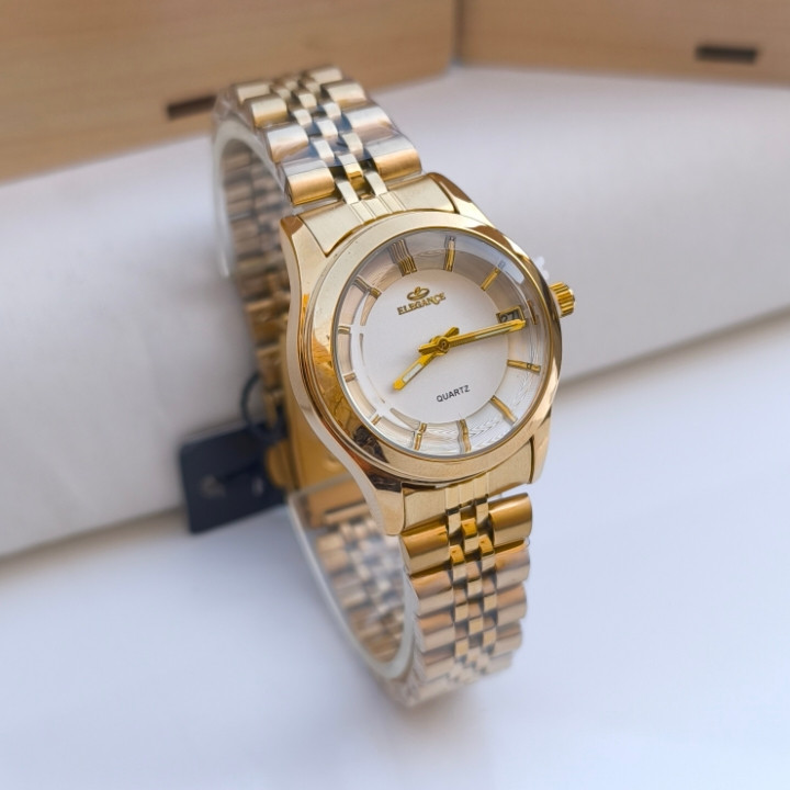 خرید ساعت کادویی زنانه شیک طلایی