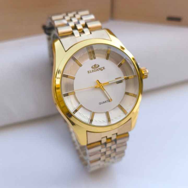 خرید ساعت کادویی مردانه طلایی شیک